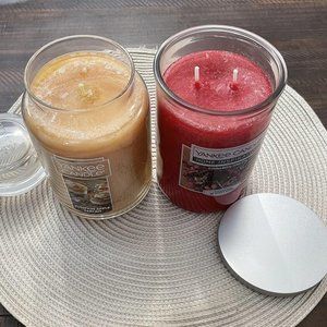 Pair of Yankee Candles candle warmer fall winter scents Fragrance candle holder